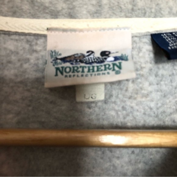 Vintage Northern Reflections Relaxed Fit Baggy Quarterzip Fleece  Sweater Large - Picture 4 of 7